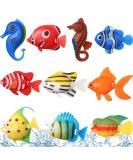 Aoriher 10 pieces of artificial fish floating decoration for aquariums plastic fish Small artificial fish movable floating aquarium ornaments bladder tubes Multi -colored small tropical fish decoration - Buy Online on GoSupps.com