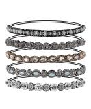 MaoXinTek Rhinestone Hairbands Elastic Bohemia Crystal Hairbands 5 Style Pearl Headbands for Women Ladies - Buy Online on GoSupps.com