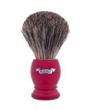 Plisson Shaving Brush - Size 12 Pearl Red Acetate Handle Russian Gray Roof Hair - Premium Wet Shaving Tool Made in France - Buy Online on GoSupps.com