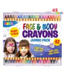 42PCS Face and Body Paint Crayons, Face Painting Kit Safe and Non-Toxic Ultimate Party Pack Including 14 Metallic Colors for Birthday Makeup Party Supplies, Festivals, Gifts for Kids Girls Boys - Buy Online on GoSupps.com