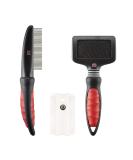 Mikki Kitten Cat Grooming Kit - Slicker Brush, Comb, Flea Comb Set - Buy Online on GoSupps.com
