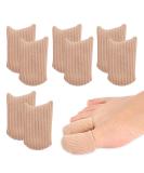 Ssiyiya Gel Toe Protection for Big Toes - 8 Soft Fabric Covers Anti-Friction Sleeves & Pillows for Men & Women - Ultimate Foot Care Solution - Buy Online on GoSupps.com