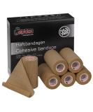 Alpidex Self-Adhesive Elastic Bandage Tape - 6 Rolls 10cm x 4.5m | Beige | Ideal for Horses Dogs & Humans - Durable Vet Wrap for Sports & First Aid - Buy Online on GoSupps.com