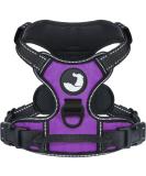 Joytale Large Dog Harness - Reflective Soft Padded Adjustable Breast Harness for Dogs - Breathable Control Handle - Purple (1 Pack) - Buy Online on GoSupps.com
