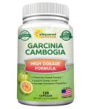 100% Natural Garcinia Cambogia Extract - 120 Capsules Ultra High Strength HCA Diet Pills Pure Weight Loss Best Extreme Fat Burner Slim & Detox Max Premium Blocker for Men & Women - Buy Online on GoSupps.com