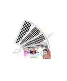 Indian Velvet Dot Bindi Tattoo Stickers - Multi Colored Adhesive Body Jewelry - Daily Use Forehead Bindis (Black) - Buy Online on GoSupps.com