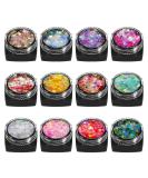 Dacitiery 12-Color Face Glitter Gel Set for Festivals - Cosmetic, Body, Hair & Nail Sparkling Decoration - Buy Online on GoSupps.com