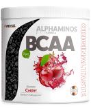 BCAA powder 300g cherry test winner Alphaminos BCAA 2: 1: 1 drink incredibly delicious taste essential amino acids leucine isolucin & valin 100% vegan - top solubility - laboratory testing cherry 300 g (1 Pack) - Buy Online on GoSupps.com