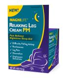 MagniLife Relaxing Leg Cream PM, Deep Penetrating Topical for Pain and Restless Leg Syndrome Relief, Naturally Soothe Cramping, Discomfort, and Tossing with Lavender and Magnesium - 4oz - Buy Online on GoSupps.com
