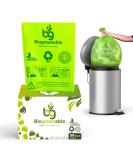 Biogreenable Compostable Trash Bags 13 Gallon 0.95 Mils - 50 Count 49.2L Capacity | Europe OK Compost Certified - Buy Online on GoSupps.com