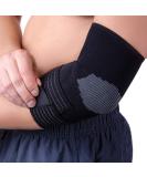 Compression Elbow Brace - Tennis Elbow Sleeve & Support Strap for Tendonitis Relief | Perfect for Golf Tennis & Everyday Use - Black S/M - Buy Online on GoSupps.com