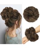 Feshfen Large Dutt Hair Part with Rubber Band - Ash Brown Mix Blonde Hair Tie & Extensions for Women & Girls - 55g - Buy Online on GoSupps.com