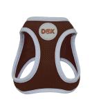 DDOXX Reflecting Airmesh Step-in Dog Harness - Adjustable Puppy Vest for All Sizes - Medium (Brown) - Breast Size 38-43 cm - Buy Online on GoSupps.com