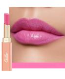 Oulac Moisturising Lipstick Pink - Hydrating Tinted Lip Balm for Dry Lips | Juicy Glossy Finish Vegan Cruelty-Free - She Pop (06) - Buy Online on GoSupps.com