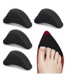 WLLHYF 2 Pairs Soft Sponge Adjustable Shoe Filler Big Toe Plug Foot Brace Shoe Pads Unisex Shoe Too Big Inserts for High Heel Women Relief Foot Pain Reusable Make Big Shoes Fit Black 2 Pair - Buy Online on GoSupps.com