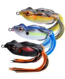 TRUSCEND Topwater Fishing Lures for Bass - Super Soft Hollow Rubber/Foam Frog Lure, Weedless Design, Ultra Sharp Hooks - 0.5oz - Buy Online on GoSupps.com
