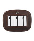 LeMieux Saddle Number Holder - Square Distressed Brown for Competitions | One Size - Buy Online on GoSupps.com