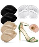 Metatarsal Pads for Women | Anti-Sliding Forefoot Cushions for Open Toe Shoes | Pain Relief & Comfort | 3-Pair Set (Beige Black Clear - Buy Online on GoSupps.com
