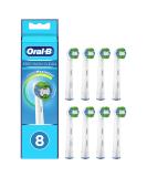 Oral-B Braun Precision Clean Toothbrush Heads - Cleanmaximiser Bristles 8 Count (Pack of 1) - Optimal Cleaning Letterbox Packaging International Shipping - Buy Online on GoSupps.com