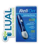 Lancing Device Kit with Luall Sticker, Relion Device, and 10 Lancets - Buy Online on GoSupps.com