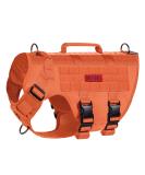 Oneigris No-Pull Dog Harness - Ultra Breathable Aire Mesh Adjustable Safety Vest for Large/Medium Dogs | 2 Handles & Comfort Fit | Orange L (Neck: 45-63cm Chest: 68-91cm) - Buy Online on GoSupps.com