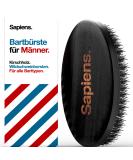 Sapiens Barbershop Bartbrush men - wild boar bristle beard brush for all beard types - pocket format ideal for beard care - Perfect for beard oil and beard balm - Boar Bristle Beard Brush for Men - Buy Online on GoSupps.com
