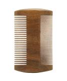 Wooden Lice Comb - Double-Sided Fine & Wide Teeth for Effective Louse Removal & Beard Grooming for Men | International Shipping - Buy Online on GoSupps.com