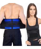 Adjustable Neoprene Double Pull Lumbar Support Belt - Back Pain Relief - Small 22-27 Inch - Buy Online on GoSupps.com