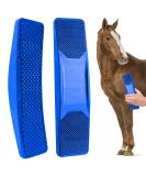 Tuofang 6-in-1 Horse Brush - Multifunctional Grooming & Massage Comb for Horses (Blue) | Best Horse Cleaning Brushes - Buy Online on GoSupps.com