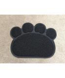 Opul PAW PVC Placemat Waterproof Dog Cat Food Mat Non Slip Dog Puppy Pet Cat Dish Bowl Food Water Mat Wipe Clean FDA Grade (Black) - Buy Online on GoSupps.com