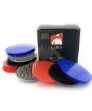 Pocket Palm Combs - 12 Multicolored Portable Brush & Massager - Ideal for Camping, Gym, Office & Travel - Durable Material - Buy Online on GoSupps.com