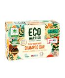 Eco Warrior Deeply Nourishing Shampoo Bar - Vegan Cruelty Free No SLS or Parabens Pink Clay With Pure Orange & Ginger Essential Oils to Promote Healthy Hair - Natural Eco Friendly Shampoo - 100g - Buy Online on GoSupps.com