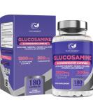High Strength Glucosamine & Chondroitin Capsules with MSM - 180 Capsules with Vitamin C, Rosehip, Turmeric, Curcumin & Marine Collagen | UK Made by Natures Zest - Buy Online on GoSupps.com