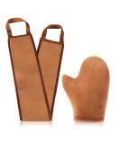 2 in 1 Self Tanning Mitt Applicator Kit | Back Applicator & Tanning Glove for Even Tan (Self Tanner Lotion Applicator - Buy Online on GoSupps.com