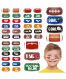 15 Sheets Football Temporary Stickers Kids Football Face Stickers Football Under Eye Sticker Face Paint for Football Game Party Decoration Favor Supplies - Buy Online on GoSupps.com