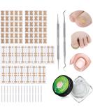 Lanties 152 Pieces Ingrown Toenail Corrector Treatment Set - Includes Curved Brace, Corrector Sticker, Strips, File, and Lifter - Buy Online on GoSupps.com