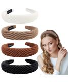 Ondder 4 Pack Padded Headbands for Women - Fashionable and Stylish Hair Accessories - Buy Online on GoSupps.com