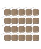 TENS Wired Electrodes 2in x 2in - 20 Pack | Premium Replacement Pads for TENS Units by Discount TENS Brand - Buy Online on GoSupps.com