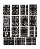 Jurxy 15 Sheets Tattoo Stencil Kit - Temporary Body Art Designs for Adults, Men, Women, Kids, Teenagers - Self-Adhesive and Reusable Tattoo Templates with Various Patterns - Buy Online on GoSupps.com