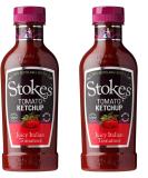 Stokes Real Tomato Ketchup Squeezy bottle Pack of 2 Stokes - Buy Online on GoSupps.com