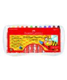 Faber-Castell Beeswax Crayons - 12 Vibrant Colors in Durable Storage Case (12 Count) - Buy Online on GoSupps.com