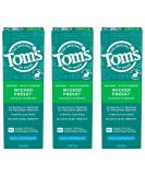 Tom's of Maine Wicked Fresh Toothpaste - Natural Fluoride Anticavity Cool Peppermint 3 Pack (4 oz) - Shop Internationally - Buy Online on GoSupps.com