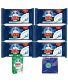 6 x Duck Fresh Brush Refills(6 Packs 72 Flushable Cleaning Pads) with 1x Toilet Duck Fresh Strips Pine(3 Strips) and 1x Hubsidia Microfibre Cloth - Buy Online on GoSupps.com