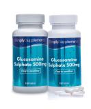 Easy to Swallow Glucosamine 500mg | Active Lifestyle Support | 2X 180 Tablets | Manufactured in The UK - Buy Online on GoSupps.com