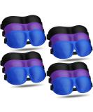 Bonuci 12 Pack Sleep Mask Blackout 3D Eye Mask - Ultralight Night Blindfold for Men Women | Adjustable Strap for Travel, Side and Back Sleepers - Purple Black Blue - Buy Online on GoSupps.com
