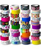 KUNMINGER 40 Rolls Washi Tape Set - 15 mm Wide Colored Masking Tape for Kids,Decorative Adhesive for DIY Crafts,Gift Wrapping, Scrapbooking Supplies,Bullet Journals,Planners,Party Decorations - Buy Online on GoSupps.com