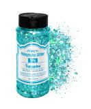 HOLOGRAPHIC Chunky Glitter - Turquoise 100g | Craft Glitter for Resin Face Nail Body Slime & Festival Art - Buy Online on GoSupps.com