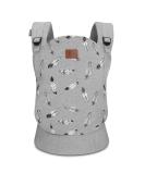 Ergonomic Children's Power Baby Carrier Milo - Back & Belly Carrier for Infants & Toddlers | Lightweight Cotton Gray 3 Months to 20 kg - Buy Online on GoSupps.com
