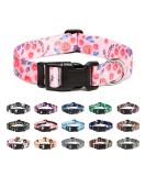 Mercano Adjustable Dog Collar - Soft Nylon Comfort & Durable Design for Small Medium Breeds & Puppies (Medium Rose) - Buy Online on GoSupps.com