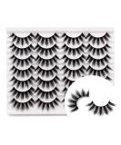 Veleasha Lashes 3D Faux Mink Lashes Fluffy False Eyelashes Natural Look 14 Pairs Lashes Pack Luxury Wispy Fake Eyelashes 14 Pairs-Wispy Lashes - Buy Online on GoSupps.com
